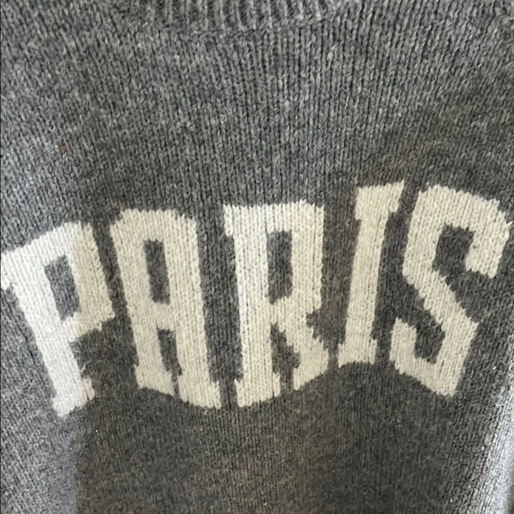 Anine Bing Kendrick Sweater University Paris In Charcoal Wool Cashmere Size M